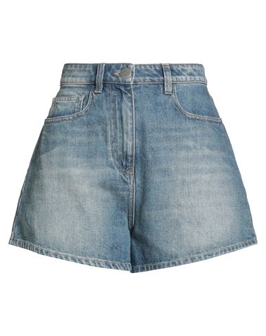 Mvp Wardrobe Woman Denim Shorts Blue Size 6 Cotton