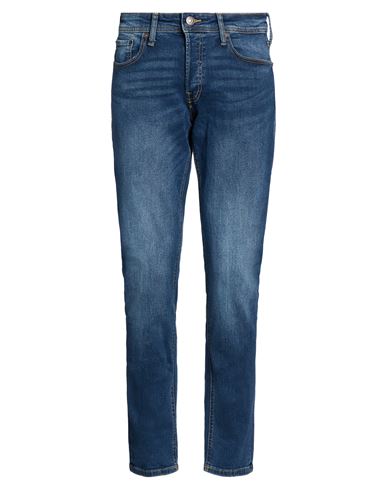 Jack & Jones Man Jeans Blue Size 32w-32l Cotton, Elastane