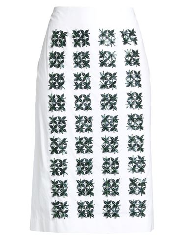 Natan Woman Midi Skirt White Size 8 Cotton