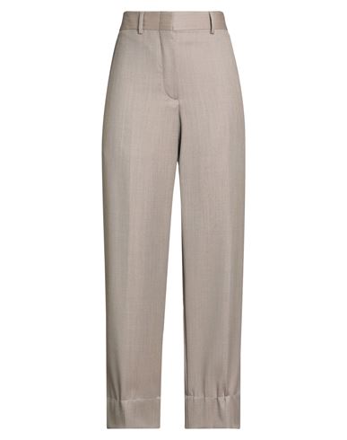 Brioni Woman Pants Light Brown Size 8 Virgin Wool In Animal Print