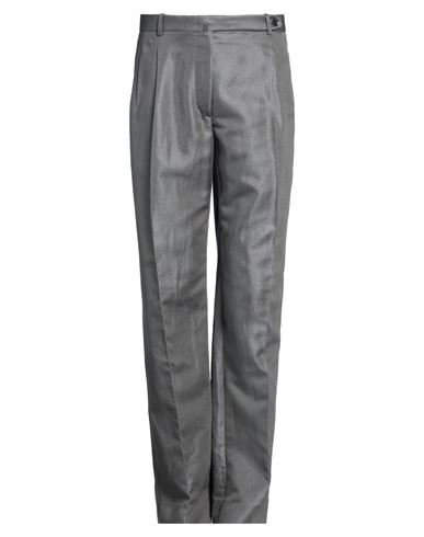 Brioni Man Pants Grey Size 30 Cotton, Linen, Silk In Gray