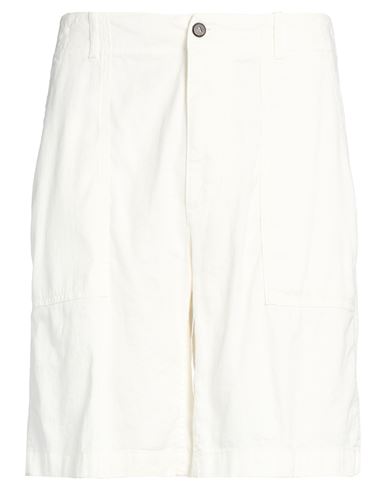 Eleventy Man Shorts & Bermuda Shorts White Size 34 Linen, Cotton, Elastane