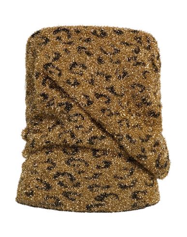 Msgm Woman Top Gold Size S Polyamide, Polyester, Elastane