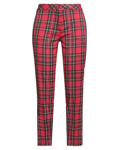 Clips More Woman Pants Red Size 12 Polyester, Viscose, Elastane In Purple