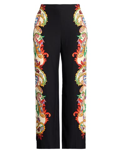 Etro Woman Pants Black Size 12 Silk