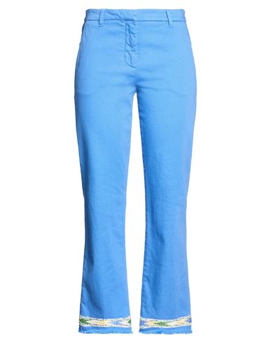 True Royal Woman Jeans Azure Size 8 Cotton, Elastane In Blue