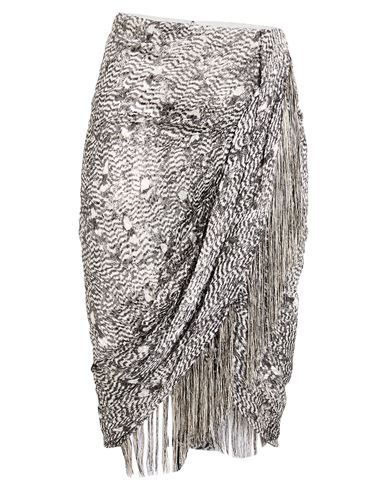 Falda midi Mujer Gris perla 36 Mujer