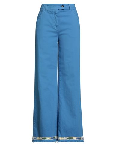 True Royal Woman Jeans Azure Size 10 Cotton, Elastane In Blue