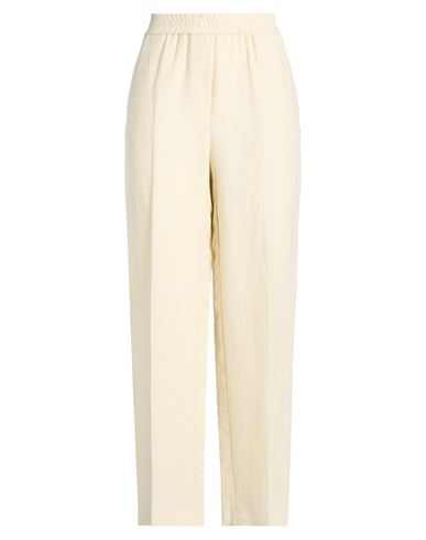 Nude Woman Pants Cream Size 6 Linen, Viscose In White
