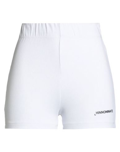 Hinnominate Woman Shorts & Bermuda Shorts White Size M Cotton, Elastane