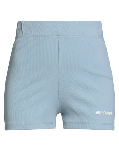 Hinnominate Woman Shorts & Bermuda Shorts Sky Blue Size M Cotton, Elastane