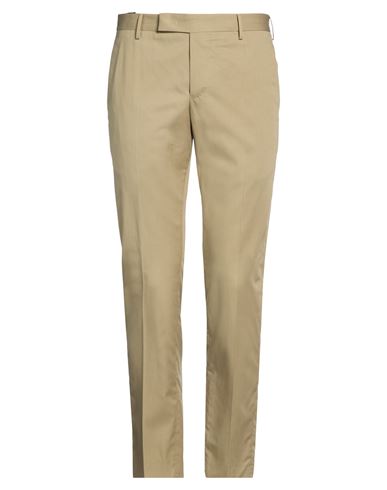Pt Torino Man Pants Military Green Size 38 Lyocell, Cotton In Brown
