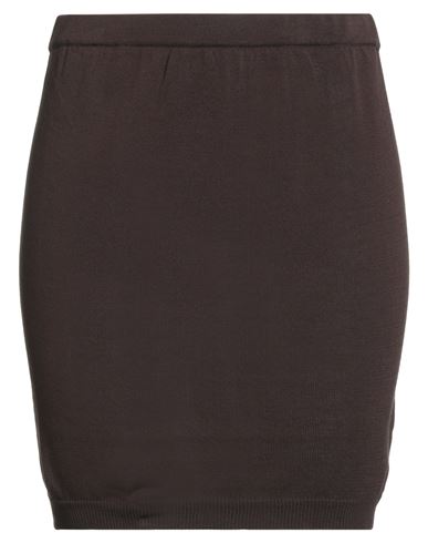 Pdr Phisique Du Role Woman Mini Skirt Dark Brown Size 2 Cotton