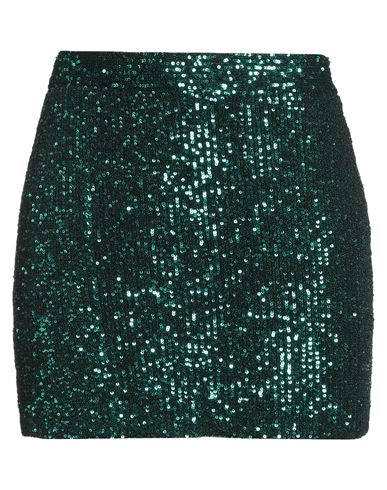 Silence Limited Woman Mini Skirt Green Size L Polyester