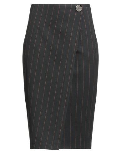Compagnia Italiana Woman Midi Skirt Black Size 12 Polyester, Viscose, Elastane