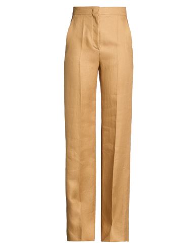 Max Mara Woman Pants Sand Size 6 Linen In Nude
