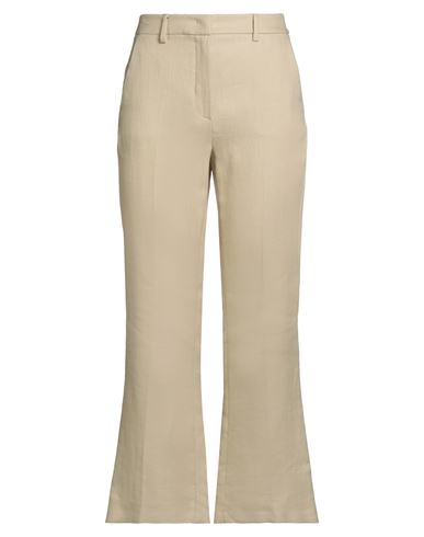 Weekend Max Mara Woman Pants Beige Size 14 Cotton, Linen In White