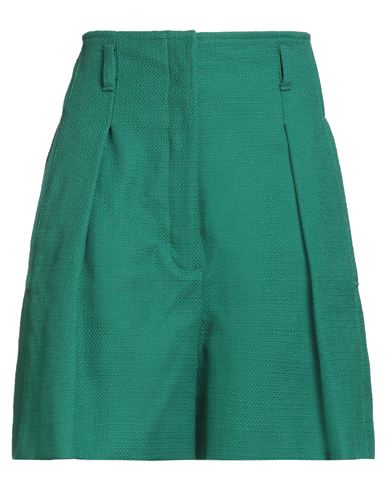 Weekend Max Mara A Weekend With Ashley Park Woman Shorts & Bermuda Shorts Green Size 12 Cotton