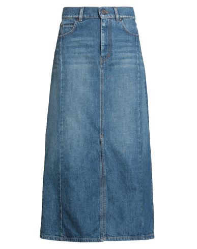 Weekend Max Mara Woman Denim Skirt Blue Size 32 Cotton In Multi