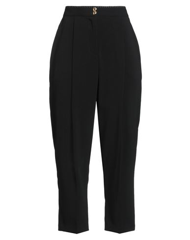 Elisabetta Franchi Woman Pants Black Size 8 Polyester, Elastane In Black