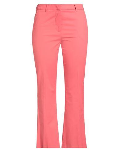 Pt Torino Woman Pants Coral Size 12 Cotton, Elastane In Pink