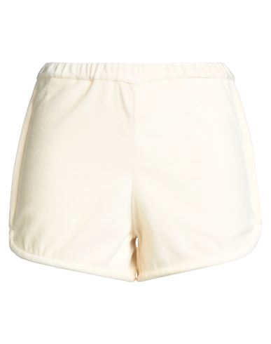 Jil Sander Woman Shorts & Bermuda Shorts Ivory Size M Cotton, Polyester In White