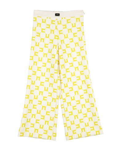 Elisabetta Franchi Babies'  La Mia Bambina Toddler Girl Pants Lime Green Size 4 Polyester, Elastane In Yellow