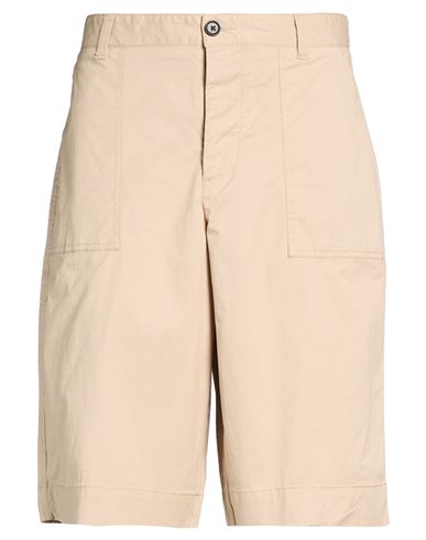 Allsaints Man Shorts & Bermuda Shorts Beige Size 34 Organic Cotton, Elastane In Gold