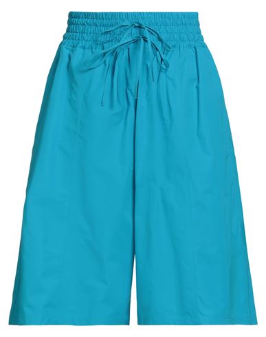 Jil Sander Woman Shorts & Bermuda Shorts Azure Size 8 Cotton In Blue