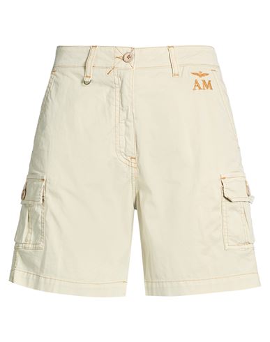Aeronautica Militare Woman Shorts & Bermuda Shorts Beige Size 8 Cotton, Elastane In Neutral