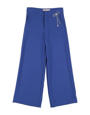 Elisabetta Franchi Babies'  La Mia Bambina Toddler Girl Pants Blue Size 4 Polyester