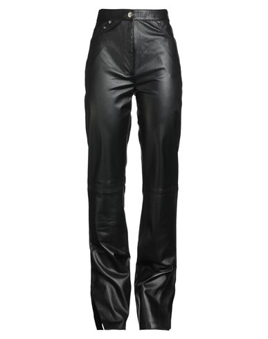 Ludovic De Saint Sernin Woman Pants Black Size 28 Leather