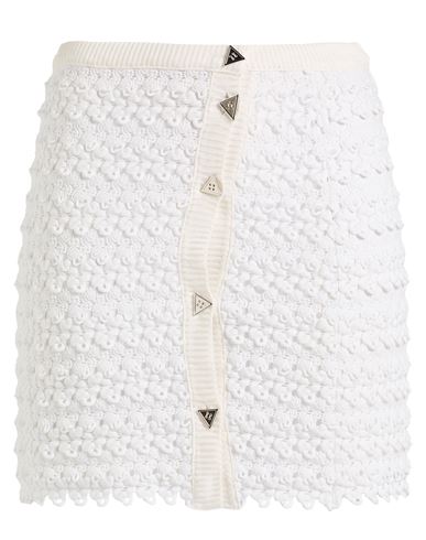 Missoni Woman Mini Skirt White Size 8 Viscose, Polyester In Animal Print