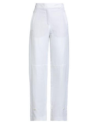Dorothee Schumacher Woman Pants White Size 3 Polyester, Linen