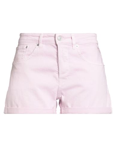 Replay Woman Denim Shorts Pink Size 31 Cotton, Elastane