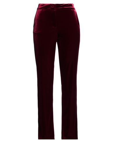 Compagnia Italiana Woman Pants Garnet Size 6 Polyester, Elastane In Animal Print