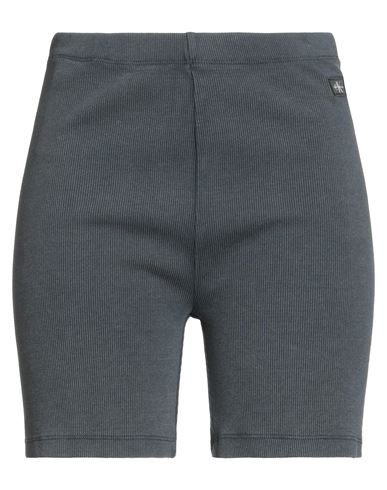 Calvin Klein Jeans Est.1978 Calvin Klein Jeans Woman Shorts & Bermuda Shorts Charcoal Size M Cotton, Elastane In Gray