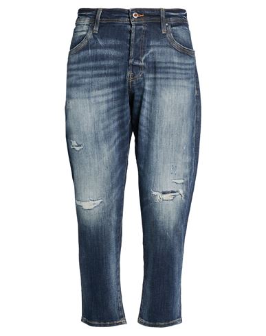Jack & Jones Man Jeans Blue Size 32w-32l Cotton, Recycled Cotton, Elastane