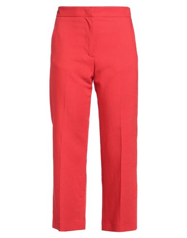 Msgm Woman Pants Tomato Red Size 2 Viscose, Polyester, Elastane