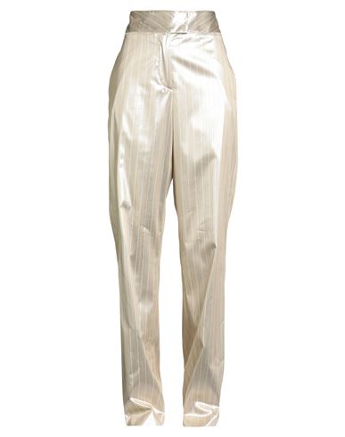 Genny Woman Pants Platinum Size 6 Viscose, Polyester In Multi