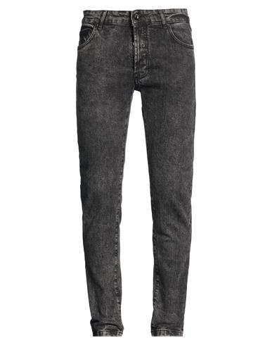 Costume National Man Jeans Black Size 33 Cotton, Elastane
