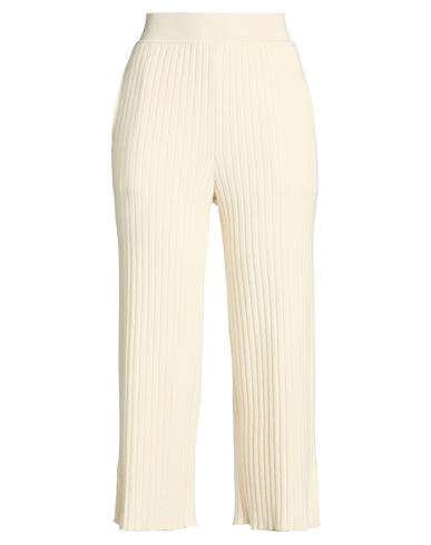 Loro Piana Woman Pants Ivory Size 4 Cashmere, Polyamide, Elastane In Neutral