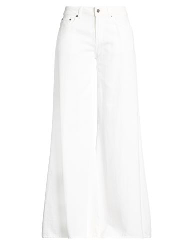 Dondup Woman Jeans White Size 29 Cotton, Lyocell