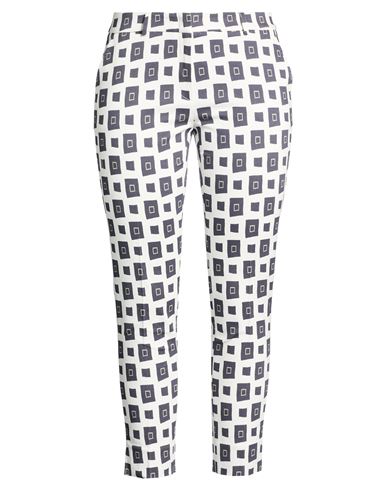 Peserico Sign Woman Pants White Size 10 Cotton, Elastane