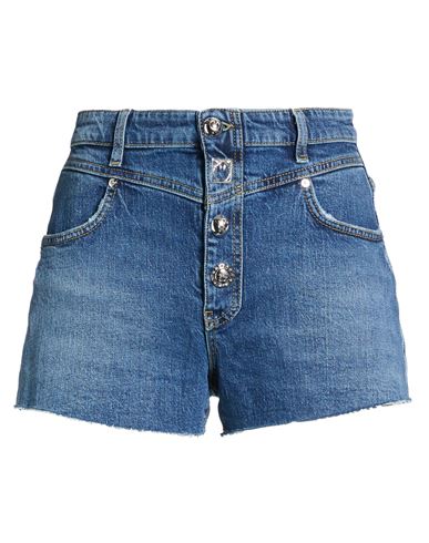 Pinko Denim Woman Denim Shorts Blue Size 27 Cotton, Elastane