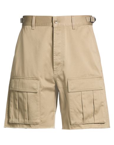 Celine Straight-leg Distressed Cotton-twill Cargo Shorts In Brown