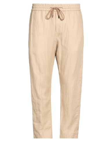 Dondup Man Pants Beige Size 33 Linen In Neutral
