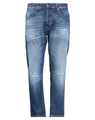 Dondup Man Jeans Blue Size 35 Cotton, Elastane