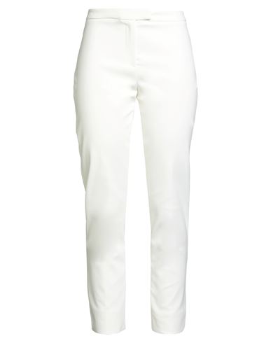 Eleventy Woman Pants Ivory Size 6 Cotton, Polyamide, Elastane In White