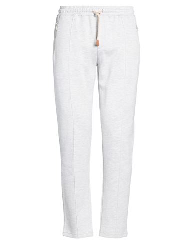 Eleventy Platinum Man Pants Light Grey Size 3xl Cotton, Polyamide In White